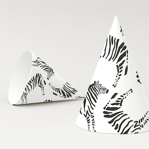 Printable Party Hats Party Animals Birthday Party Birthday Decor Safari ...