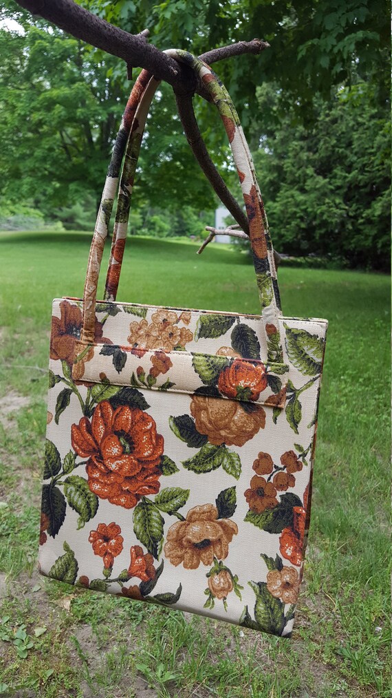 Autumn Floral Vintage Handbag - image 2
