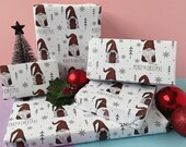 Gonk Gnome Christmas Nordic Wrapping Paper Gift Tags