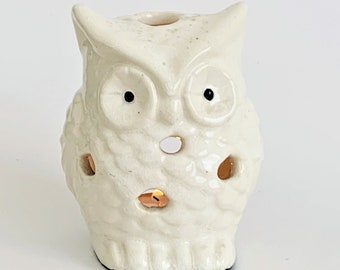 Owl Wax Oil Warmer / Burner Ceramic Candle Warmer Antique Design Melts