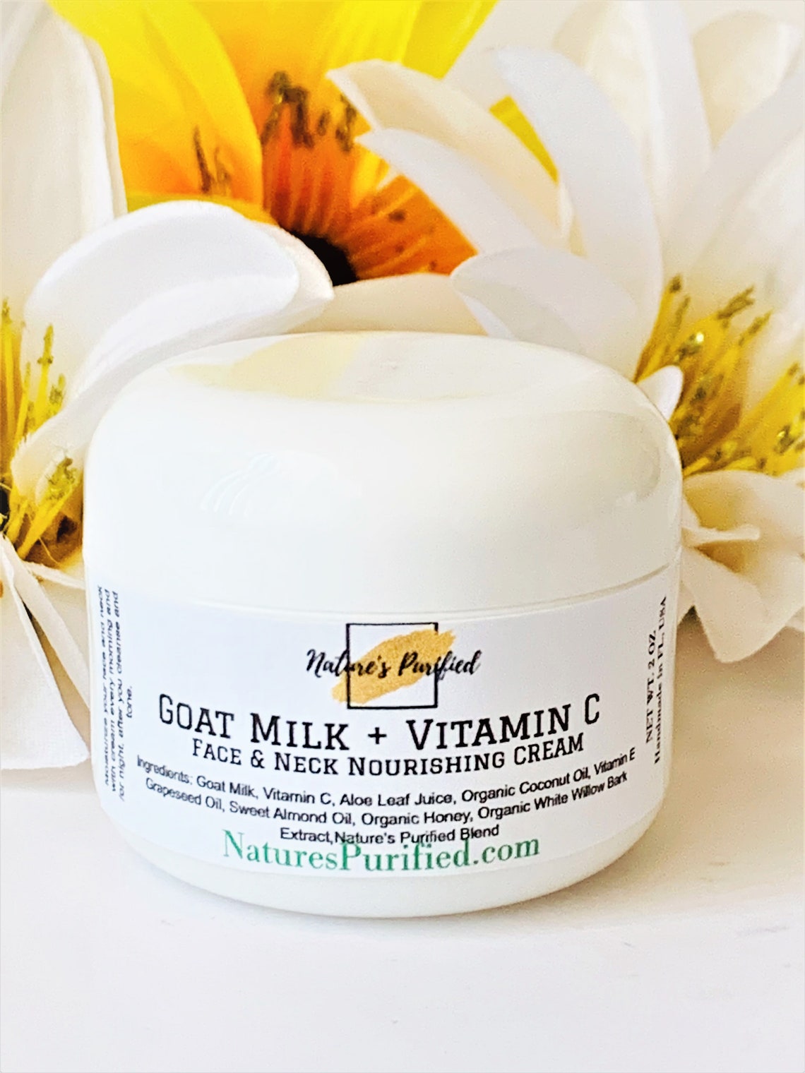 Goat Milk & Vitamin C Face and Neck Cream Nourishing Hydration Etsy