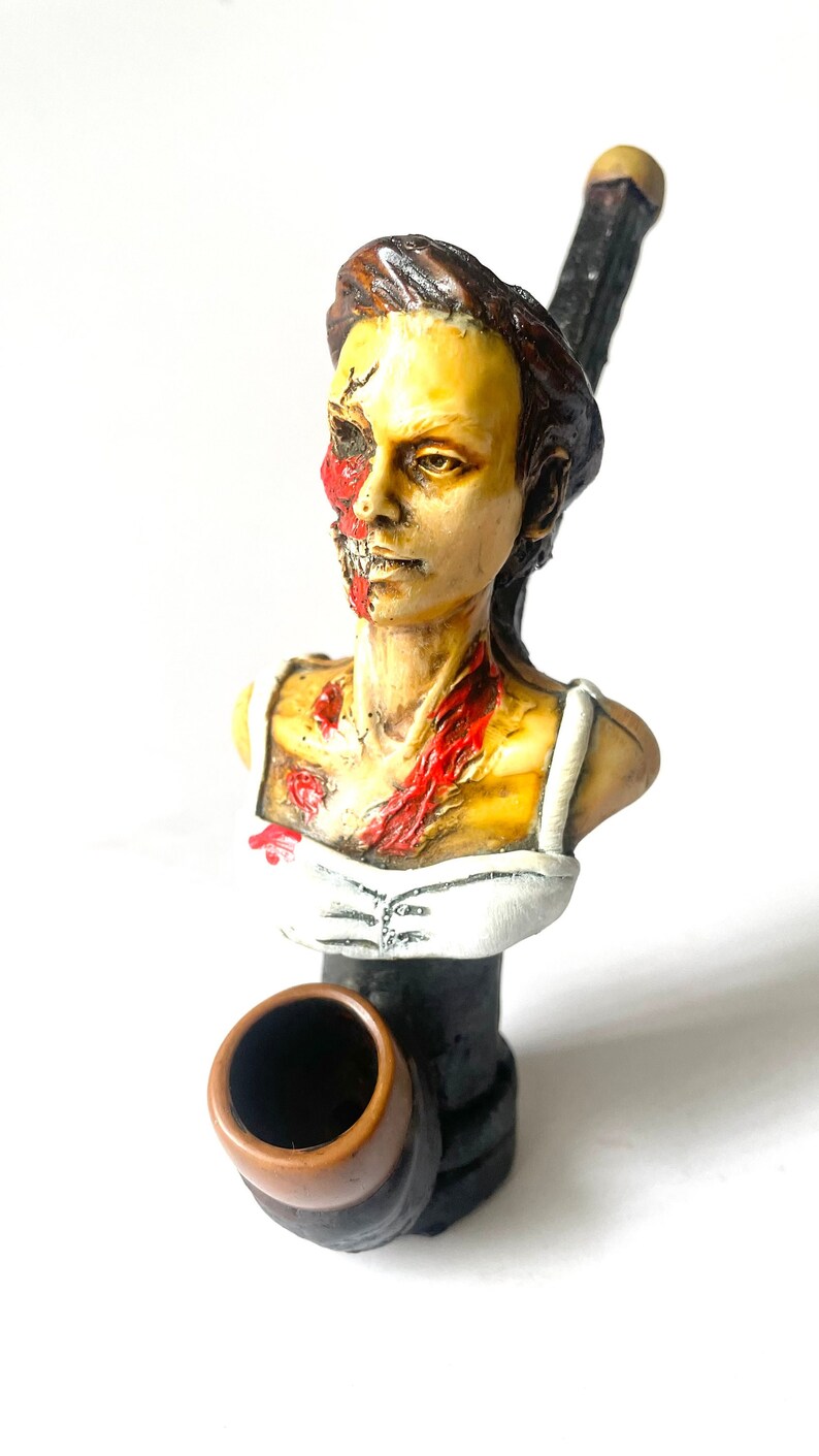 Zombie Girl Tobacco Pipes Smoking Large Pipe Handmade Etsy