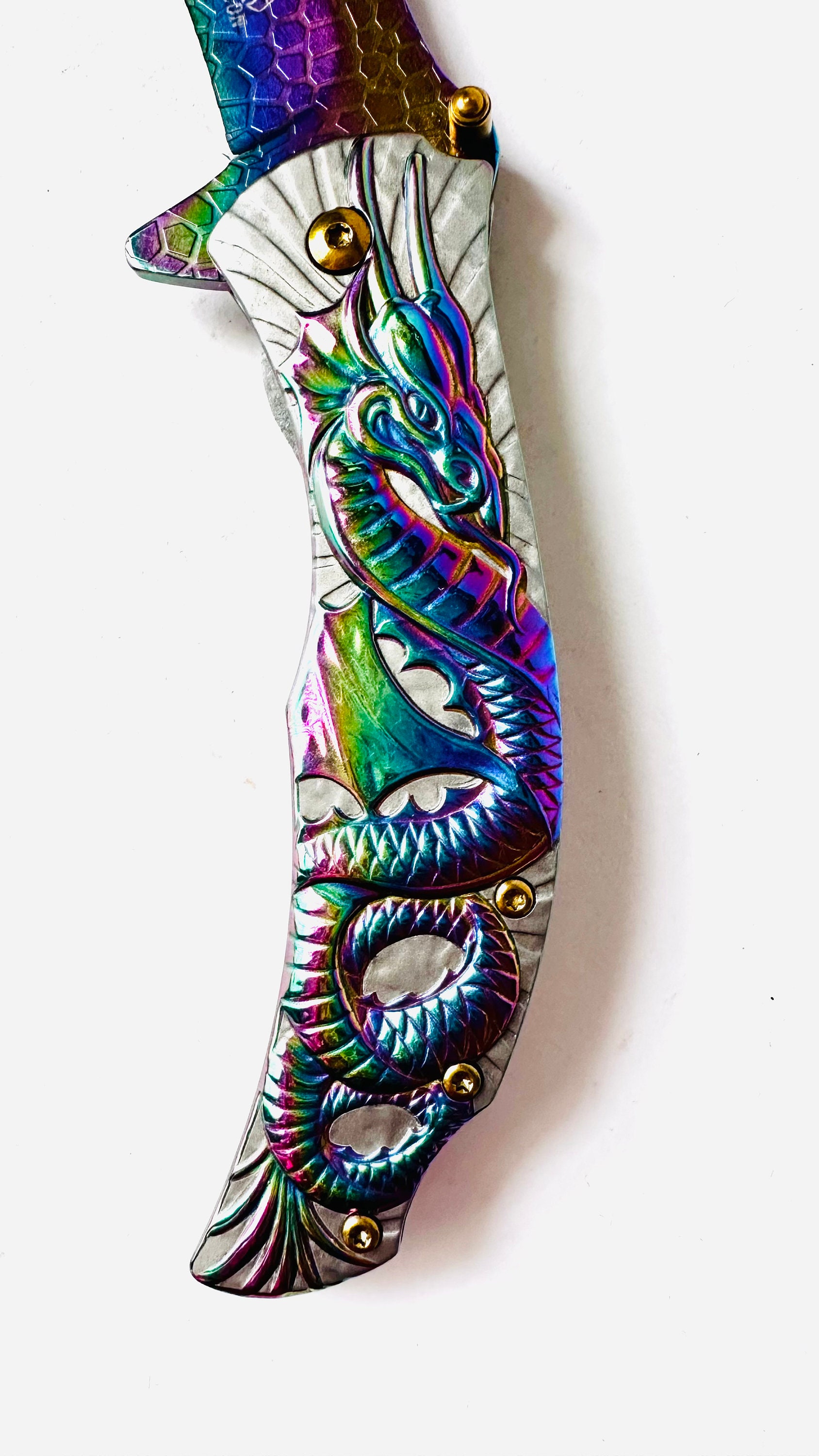 Engraved Flying Dragon Collectible Knife Stainless Steel - Etsy