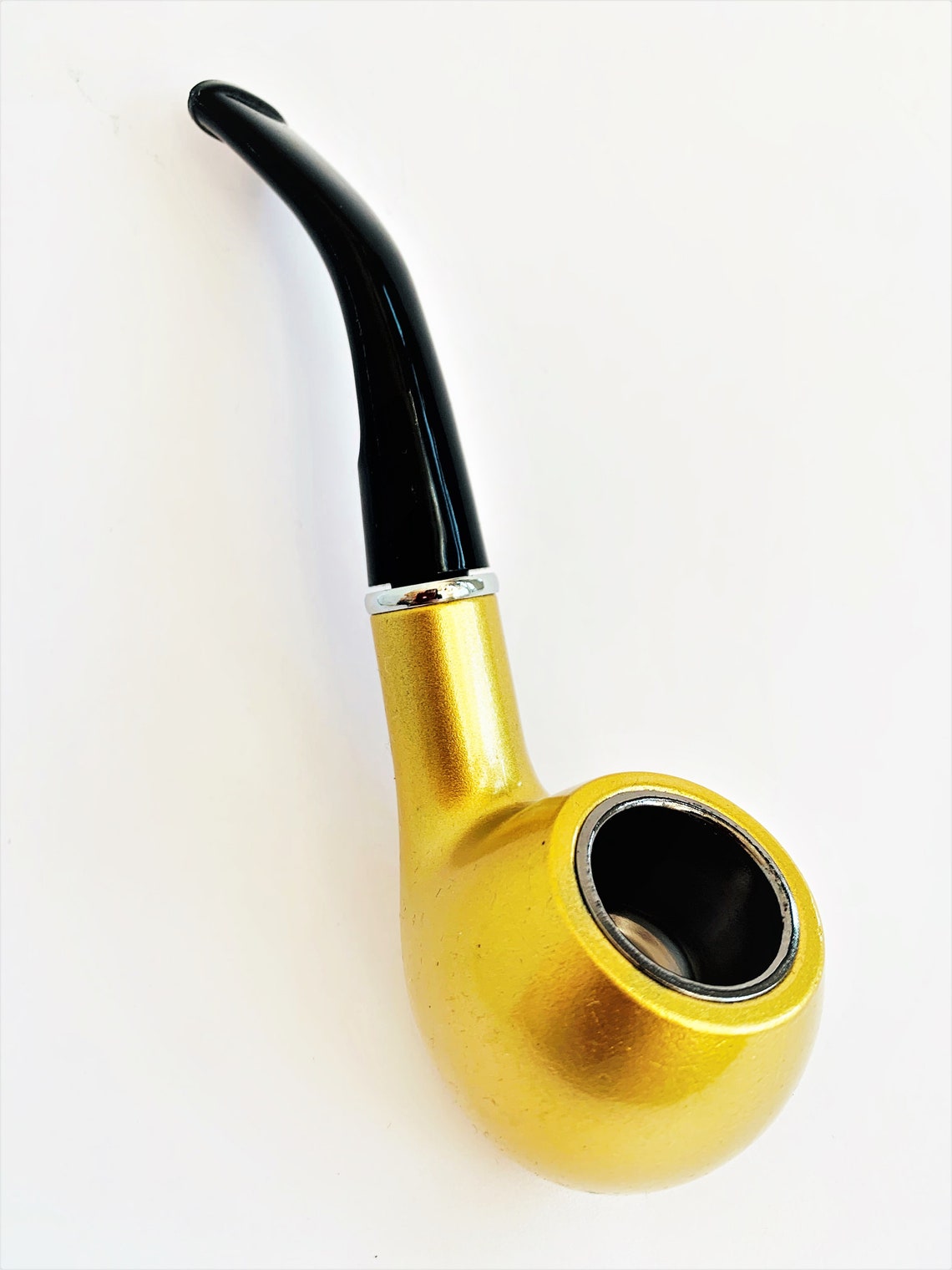 High Quality Tobacco Pipe Gold Pipe Collectible Pipes Etsy