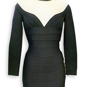 Rare Hervé Léger Couture Dress VTG/NEW