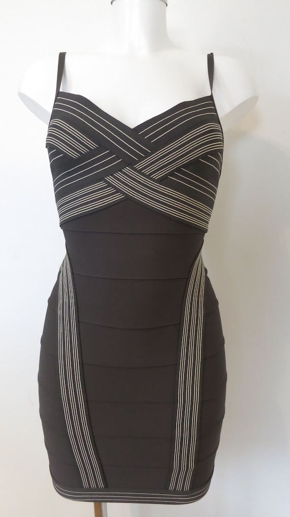 black bandage dress herve leger Herve Leger Gown Hire – TENN main image 0