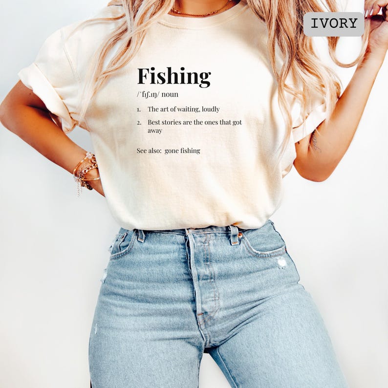 Fishing Shirt, Funny Fishing Definition Tee, Comfort Colors Angler T ...