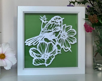 The Sparrow Framed Paper Cut