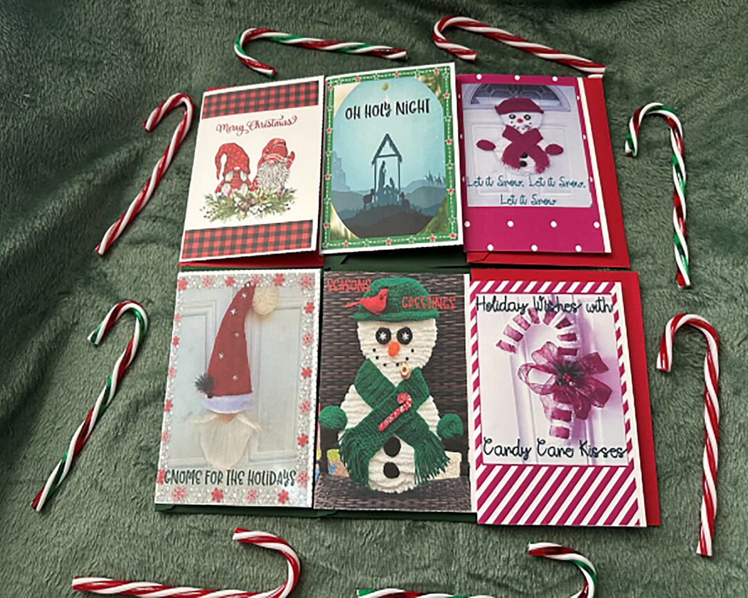 Handmade Set of 6 Greeting Cards - Etsy