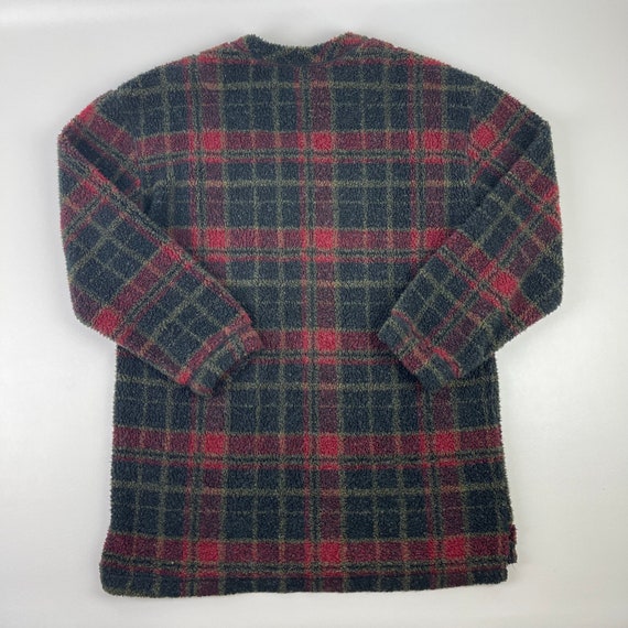 Woolrich Womens Plaid Fleece Pullover Crewneck Sherpa Sweatshirt Size Small Etsy UK