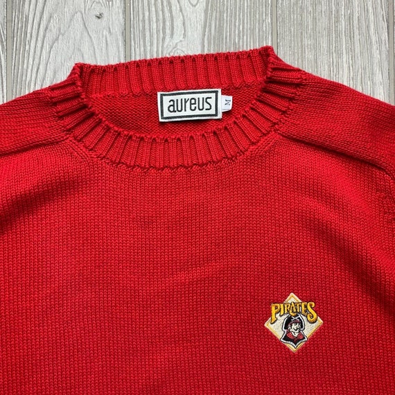 Vintage 80s Pittsburgh Pirates Knit Sweater Crewn… - image 5
