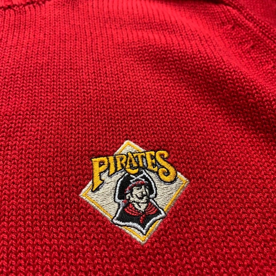 Vintage 80s Pittsburgh Pirates Knit Sweater Crewn… - image 6