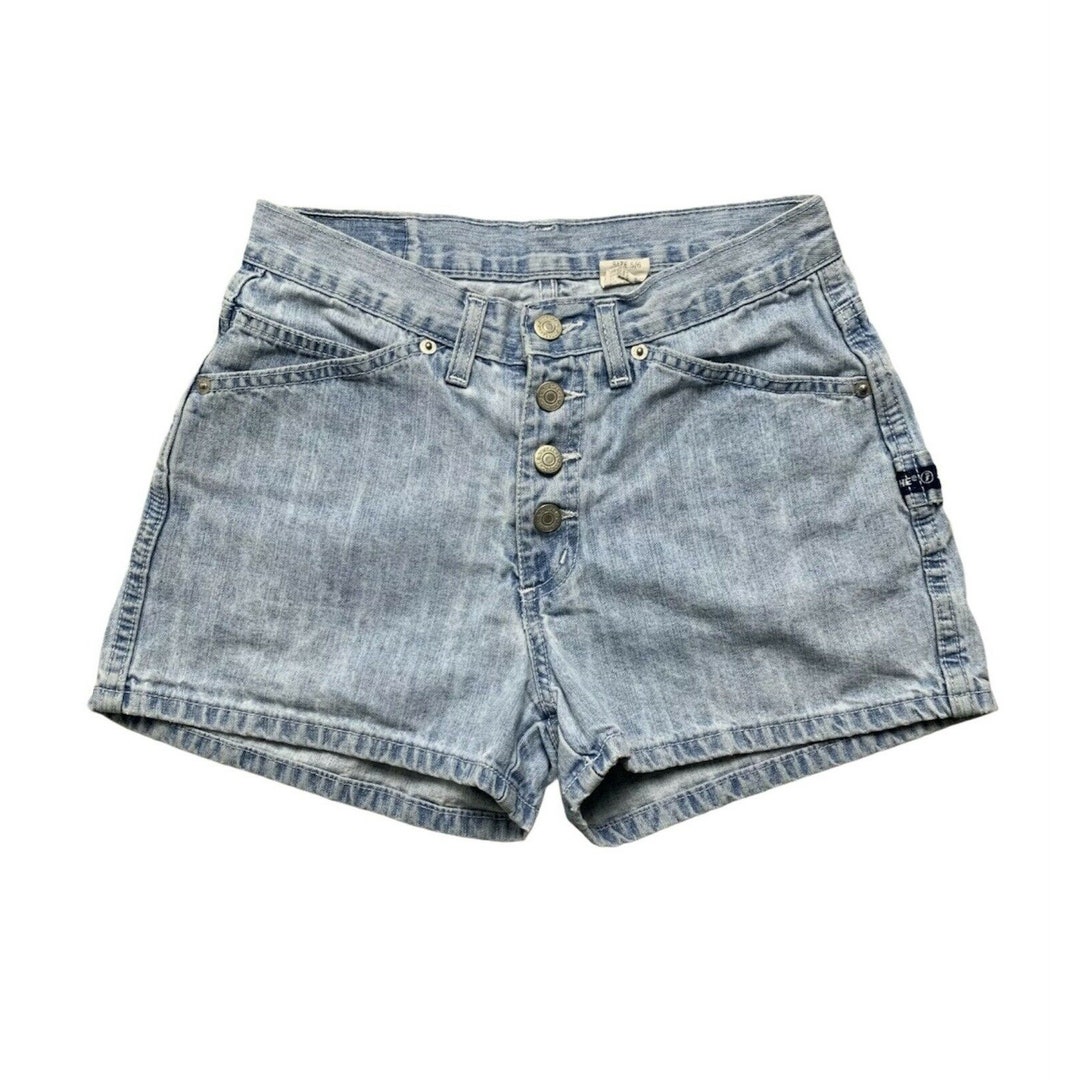 Jordache Blue Jean Button Fly Shorts Light Wash Vintage 90s - Etsy