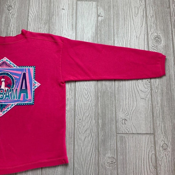 Vintage University of Alabama Pink Sweatshirt Cre… - image 4