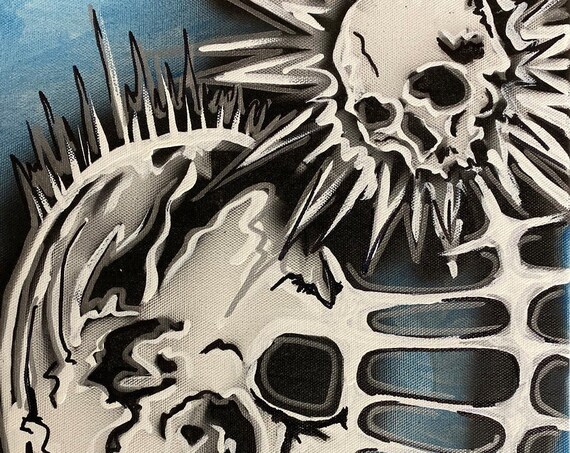 Skull Study Series #42 , Pop Art , Modern Art , Contemporary Art