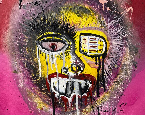 Abstract Portrait Series #2 , Pop Art , Modern Art , Contemporary Art , Figurative Portrait , Gallery Canvas