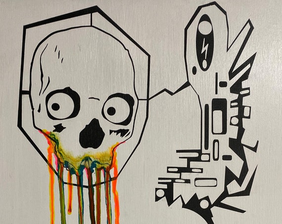 Absract Skull Series #6 , Pop Art , Modern Art , Contemporary Art