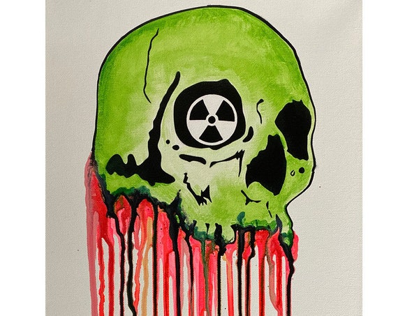 Dripping Skull Series #6 , Pop Art , Modern Art , Contemporary Art