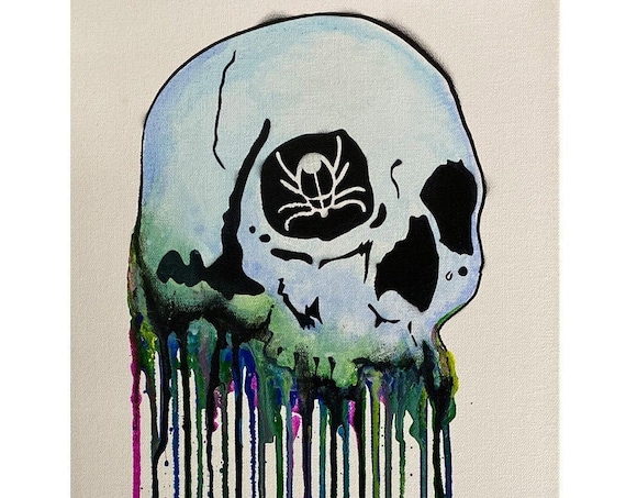 Dripping Skull Series #7 , Pop Art , Modern Art , Contemporary Art