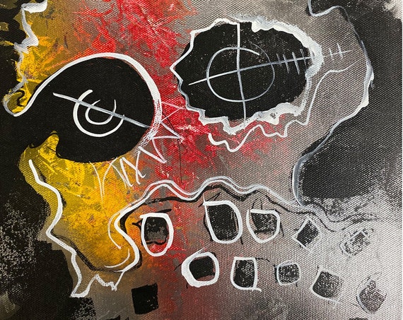 Absract Skull Study Series #13 , Pop Art , Modern Art , Contemporary Art