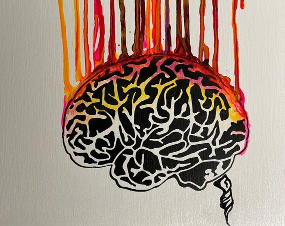 Dripping Brain Series #2 , Pop Art , Modern Art , Contemporary Art
