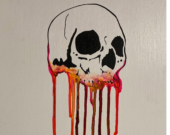 Dripping Skull Series #5 , Pop Art , Modern Art , Contemporary Art
