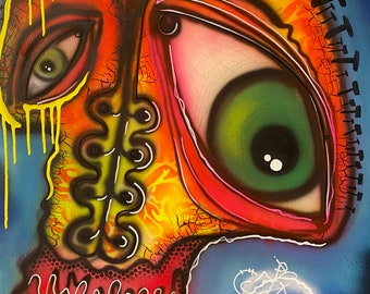 TITLE: Mind’s Eye , Art , Fine Art , Modern Art , Contemporary Art , Abstract Art , Mixed Media , Surrealism