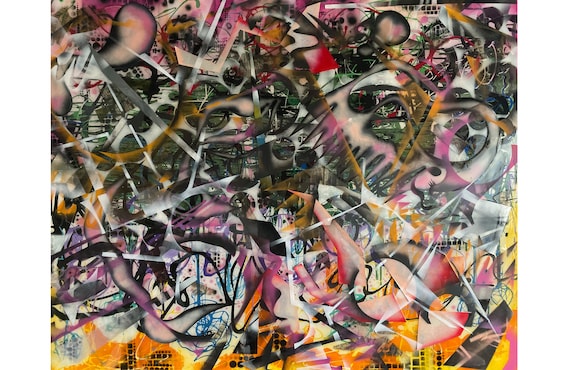 Creative Chaos Series #4, Modern Art, Contemporary Art, Pop Art, Abstract Expressionism, Organic Shapes