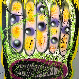 Title: Fried Pop Toast, art, fine art, pop art, modern art, contemporary art, acrylic, surreal art, abstract art, painting