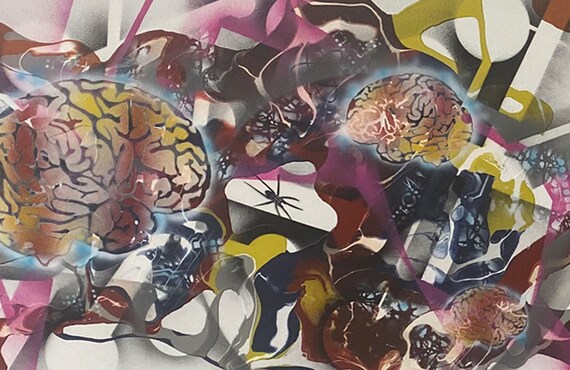 Creative Chaos Series #4, Modern Art, Contemporary Art, Pop Art, Abstract Expressionism, Organic Shapes