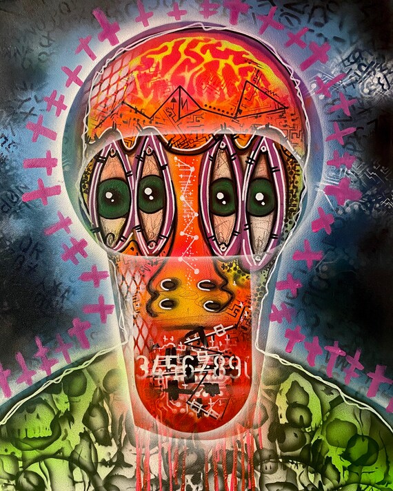 TITLE: Illuminant 3456789 , Art , Fine Art , Modern Art , Contemporary Art , Abstract Art , MIxed Media , Surrealism