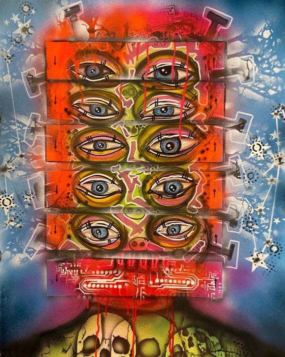 TITLE: Phase 5 , Art , Fine Art , Modern Art , Contemporary Art , Abstract Art , MIxed Media , Surrealism