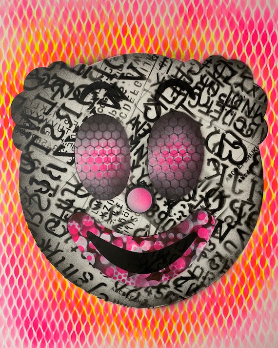 TITLE: clownish series #2 , Art , Modern Art , Pop Art , Contemporary Art , Abstract Art Surreal