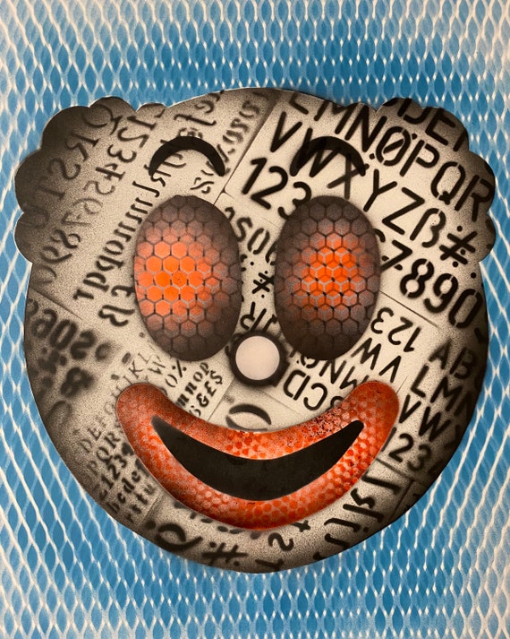 TITLE: clownish series #1 , Art , Modern Art , Pop Art , Contemporary Art , Abstract Art Surreal