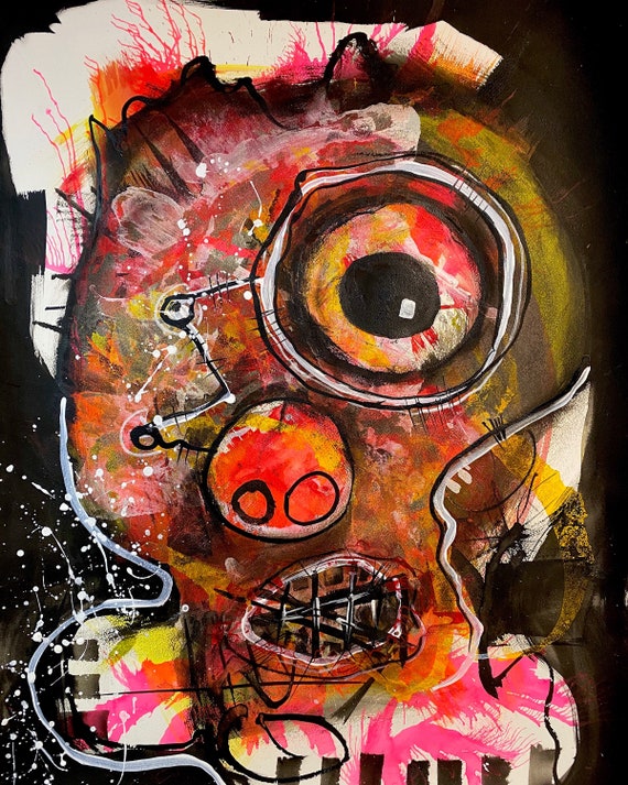 TITLE: Naval-gazing , Art , Fine Art , Modern Art , Contemporary Art , Abstract Art , MIxed Media , Surrealism