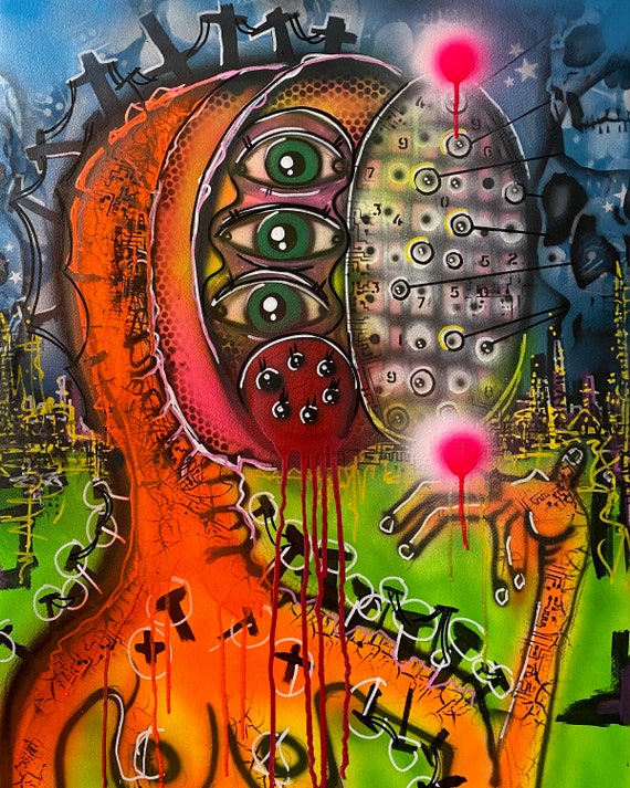 TITLE: Dissociated, Art , Fine Art , Modern Art , Contemporary Art , Abstract Art , MIxed Media , Surrealism