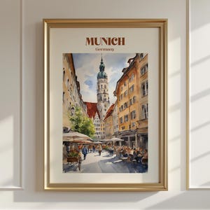 Plakat z akwarelą Split, sztuka ścienna z podróży do Chorwacji, wydruk z podróży do Splitu, prezent z Chorwacji, wystrój domu