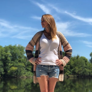 Neapolitan Cardi Crochet Sweater Pattern