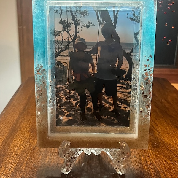 Epoxy picture frame