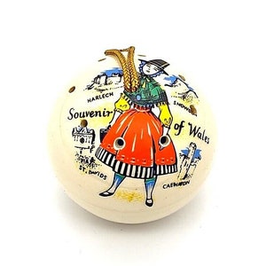 Ceramic Pomander- Souvenir Of Wales- Hand Decorated- Ceramic Pomander- Made In Wales