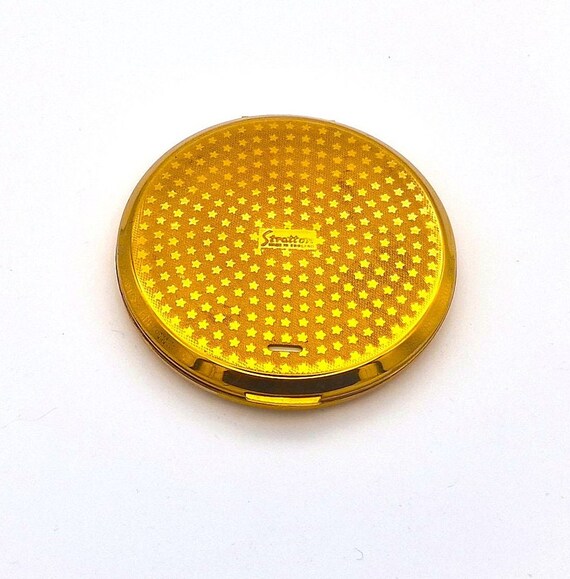 ストラットン ヴィンテージ コンパクトミラー - ゴールドトーンメタル