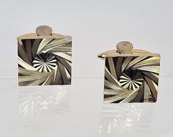 Vintage Gold Tone Cuff Links