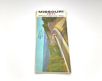 Vintage 1971 Missouri Highway Map – Official Road Trip Souvenir
