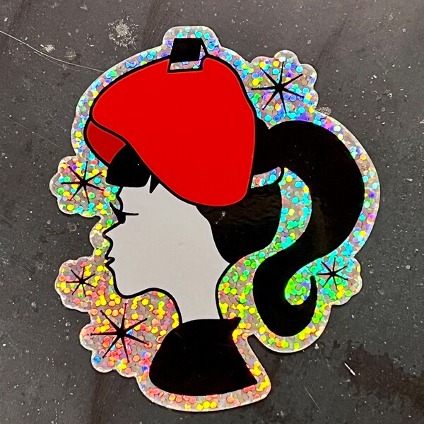 Hot Steel Glitter Stickers