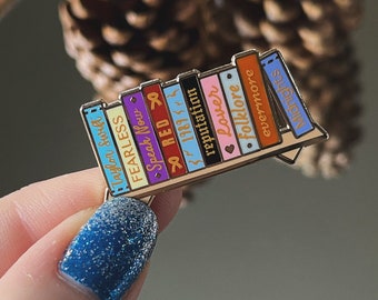 Taylor Swift Eras Bookshelf Enamel Pin