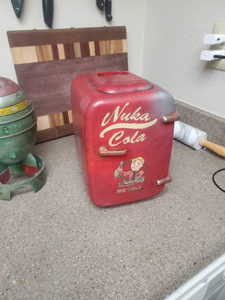 Nuka Cola Vending Machine Mini Fridge Wrap