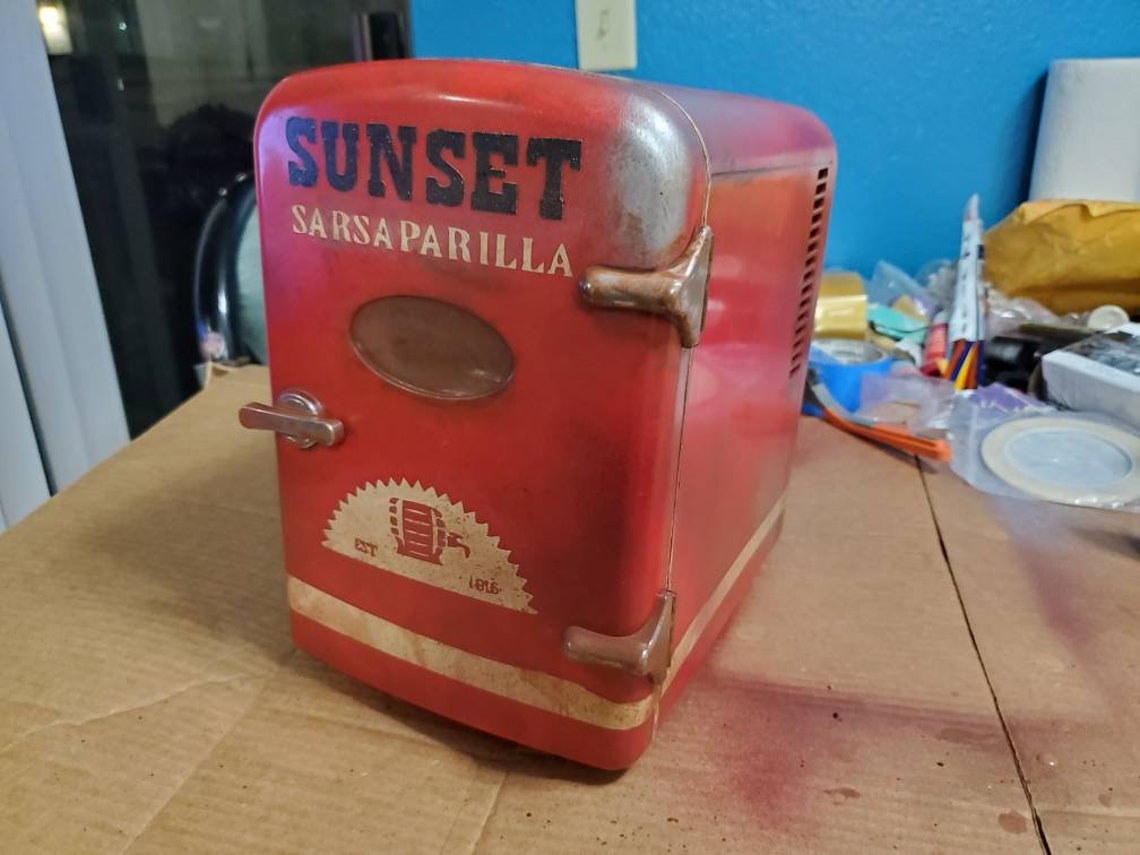 Sunset Sarsaparilla Mini Fridge Fallout New Vegas Custom Etsy
