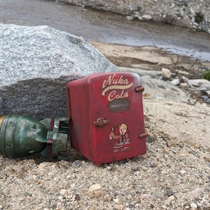 Nuka Cola Mini Fridge Custom painted