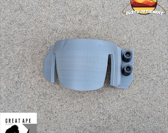 Mandalorian Left Knee armor kit w/ Resin Greeblies