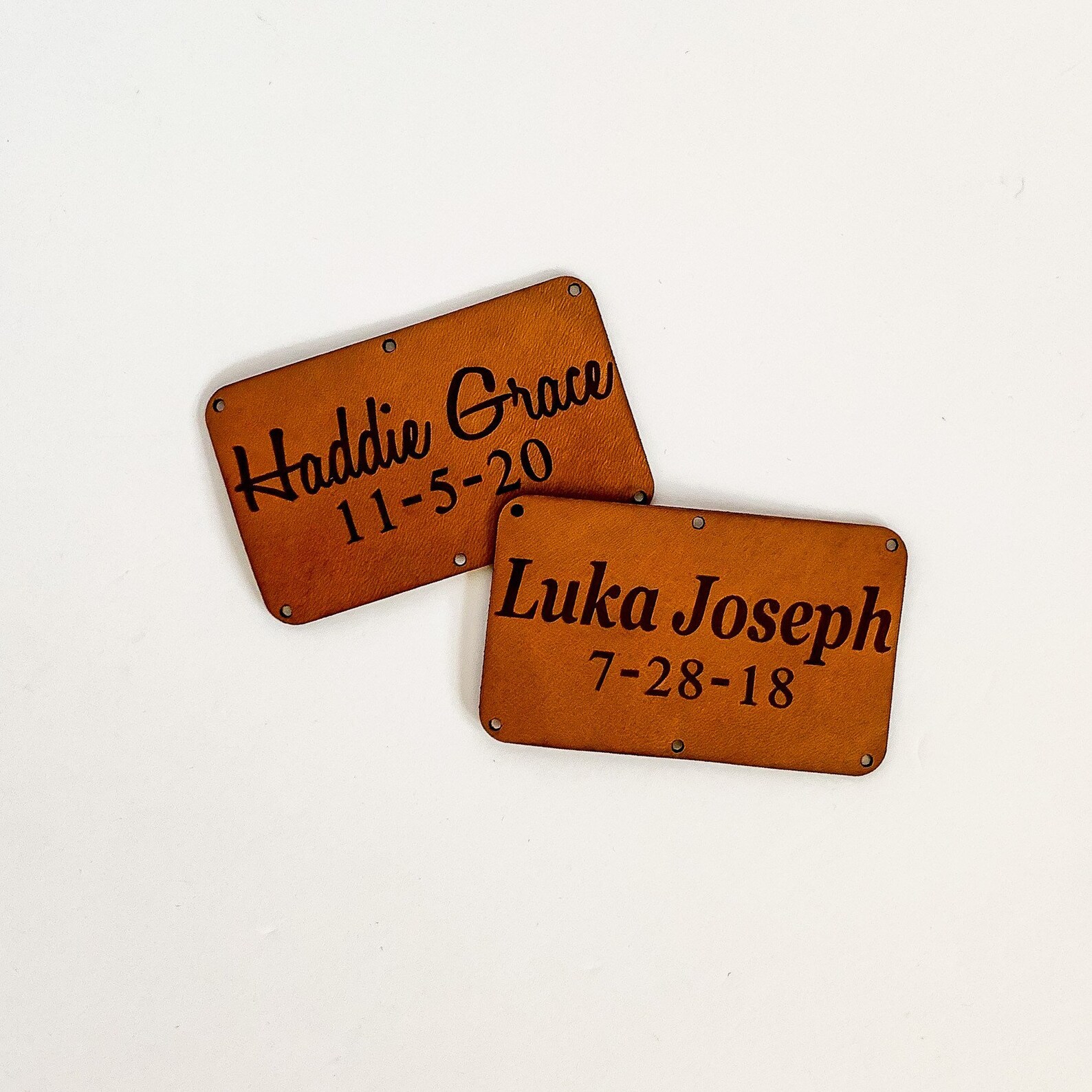 Personalized Blanket Tag Large Leather Tag Custom Product Etsy